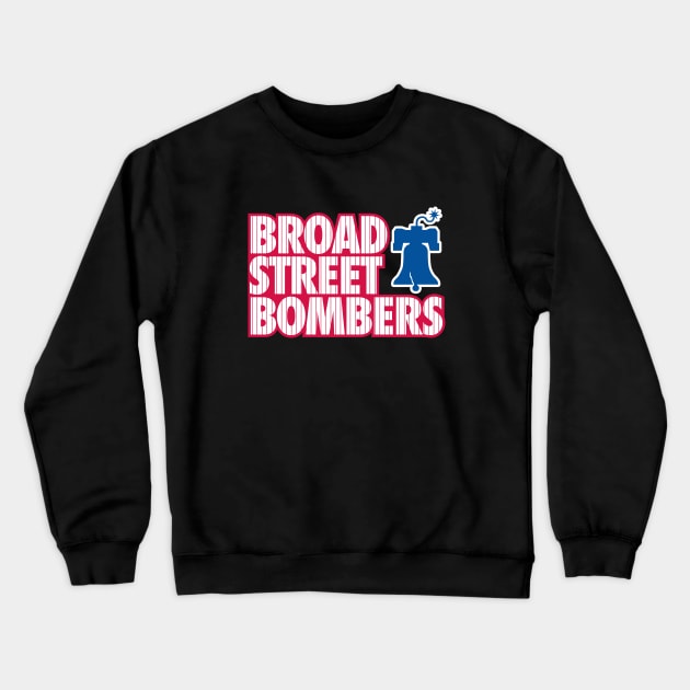 Broad Street Bombers 1 - Black Crewneck Sweatshirt by KFig21